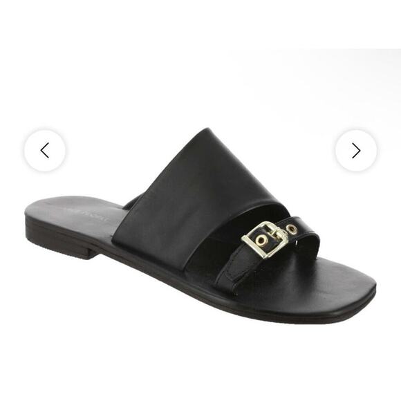 Free People Mila Minimal Flat Sandals Size 7.5 - Picture 1 of 4